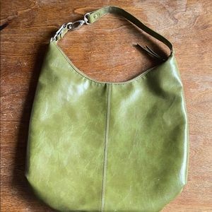 Barney's New York Leather Bag Large Hobo Olive